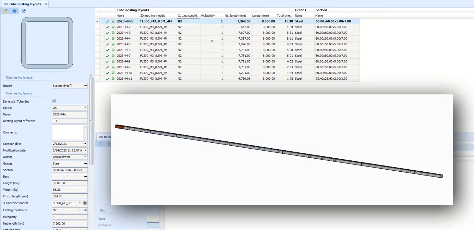 Advanced Tube & Profile Nesting