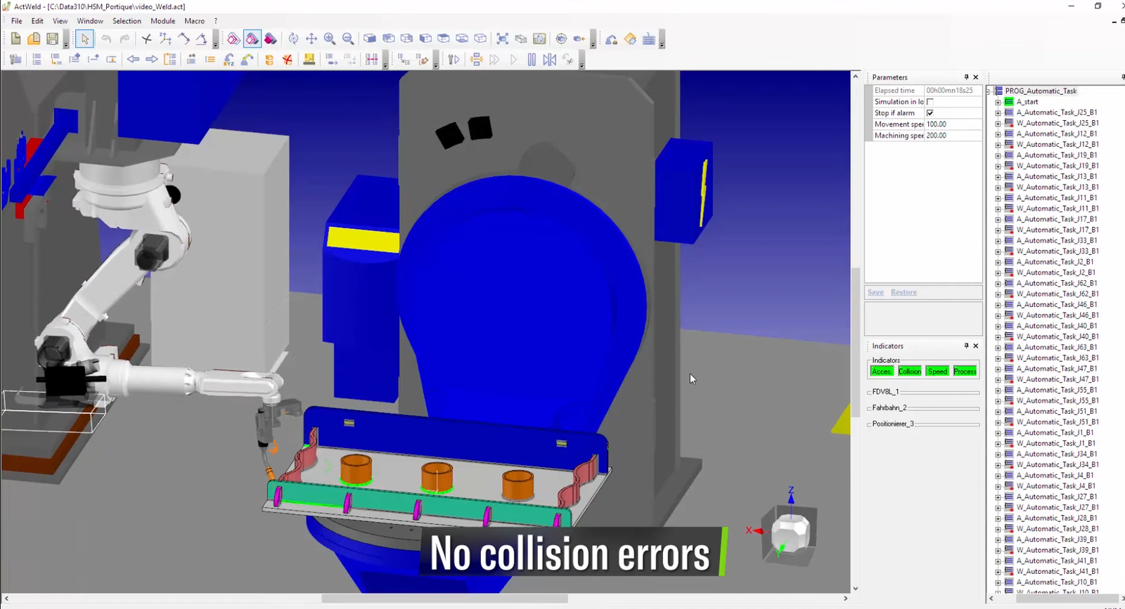 Collision-Free Robot Path Calculation